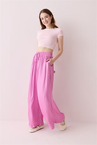 16632 SATEN BAGCIKLI PANTOLON