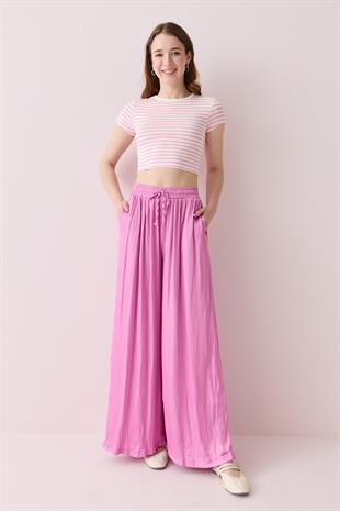 16632 SATEN BAGCIKLI PANTOLON