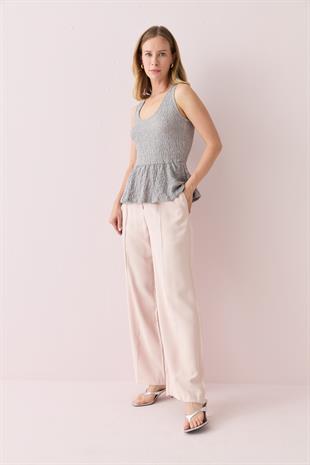 16785 BELI LASTIKLI PANTOLON