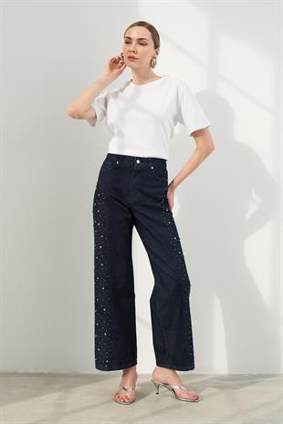 17032 YANI TASLI KOT PANTOLON