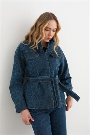 17063 LEOPAR DESEN KOT CEKET