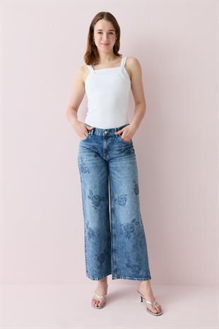 17175 TAS YAPISTIRMALI KOT PANTOLON