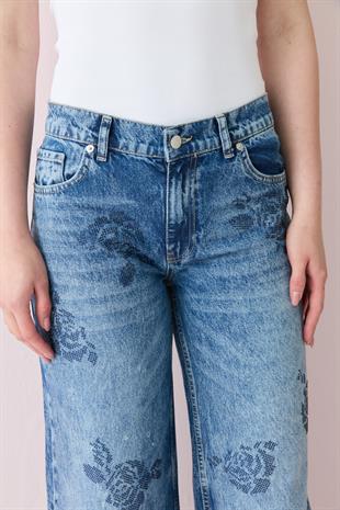17175 TAS YAPISTIRMALI KOT PANTOLON