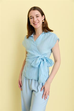 17259 KOLSUZ BAGLAMALI GOMLEK