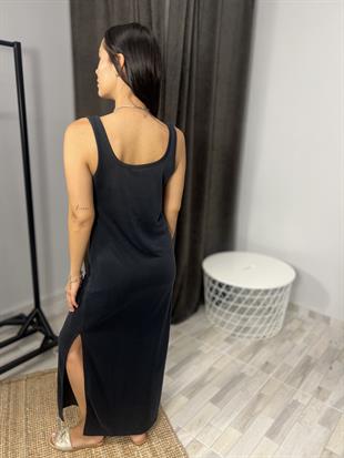 202 MODAL KALIN ASKILI ELBISE