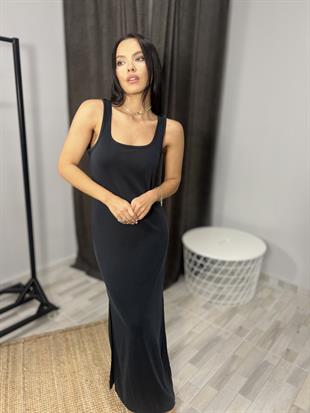 202 MODAL KALIN ASKILI ELBISE