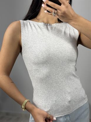 20847 KAYIK YAKA KOLSUZ TOP