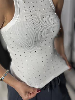 20921 TAS VE INCI DETAYLI TOP