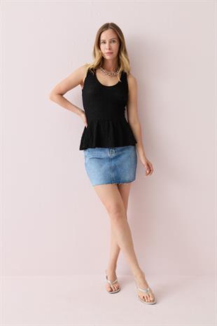 20984 PEPLUM DANTEL TOP