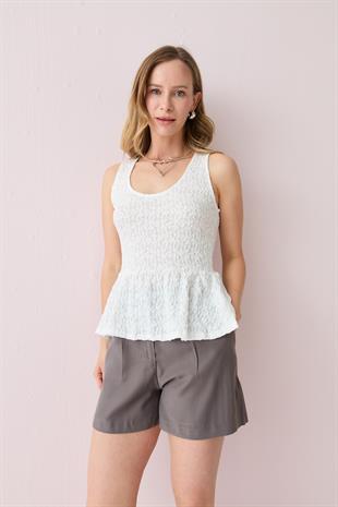 20984 PEPLUM DANTEL TOP