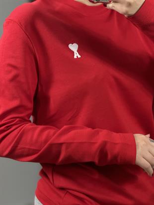 2103 UZUN KOL KALP NAKISLI TSHIRT