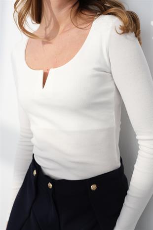 2260 DAMLA YAKA UZUN KOL BODY