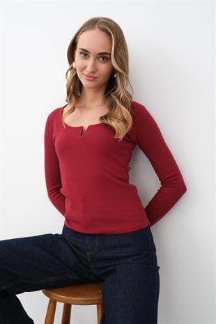 2260 DAMLA YAKA UZUN KOL BODY