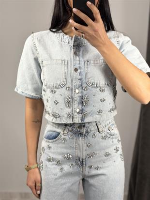 2416021 TASLLI KISA KOT GOMLEK