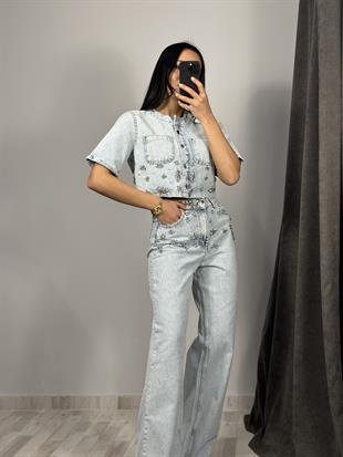 2416021 TASLLI KISA KOT GOMLEK