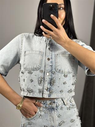 2416021 TASLLI KISA KOT GOMLEK