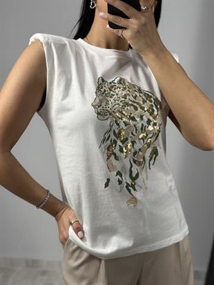2416154 SIMLI KAPLAN BASKILI TSHIRT