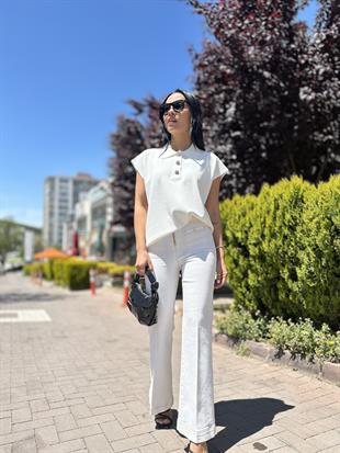 24454 ONDEN CEPLI WIDE LEG PANTOLON
