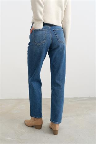 24683 LEOPAR KEMERLI KOT PANTOLON