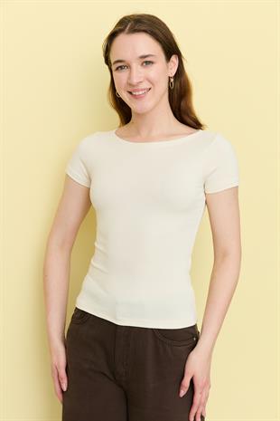 251026 KISA KOLLU DUZ TSHIRT