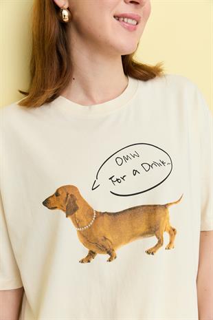 251118 KOPEK BASKILI TSHIRT