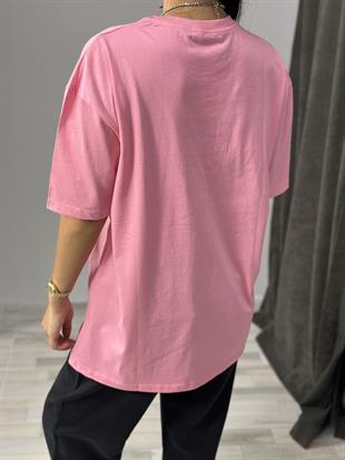 2519 BOSTON YAZILI TSHIRT