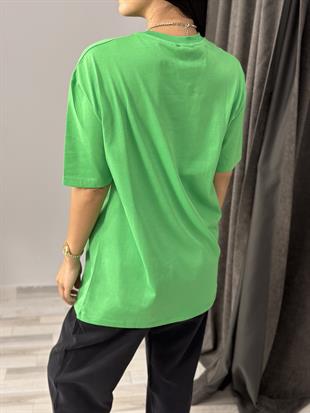 2519 BOSTON YAZILI TSHIRT