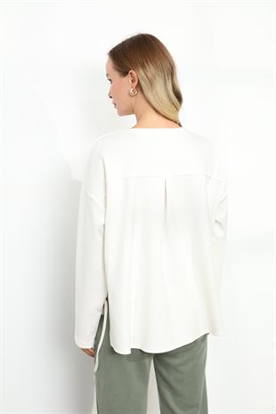 25325 ALTI PARASUT DETAYLI BLUZ