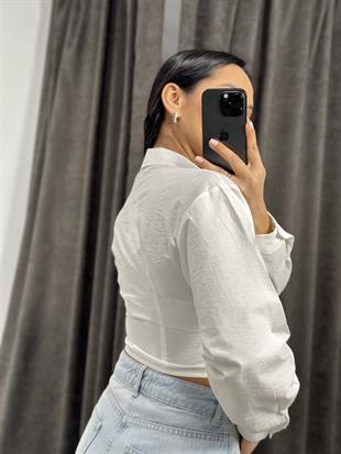 2884 FERMUAR DETAYLI GOMLEK