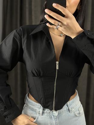 2884 FERMUAR DETAYLI GOMLEK