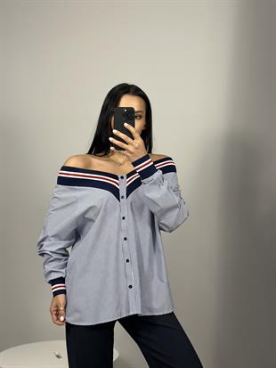 2913 ON ARVA V CIZGILI GOMLEK