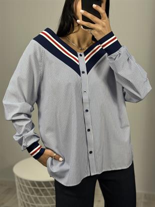 2913 ON ARVA V CIZGILI GOMLEK