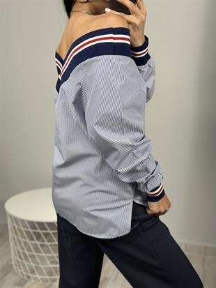 2913 ON ARVA V CIZGILI GOMLEK