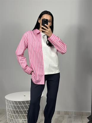 2916 GOMLEK DETAYLI TSHIRT