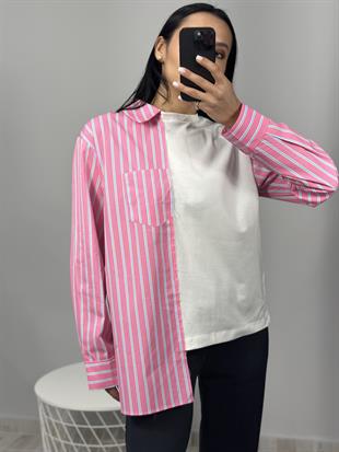 2916 GOMLEK DETAYLI TSHIRT