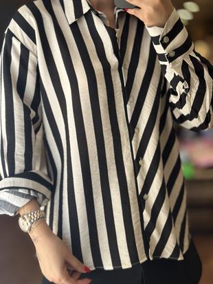 2972 CIZGILI LILYUM GOMLEK