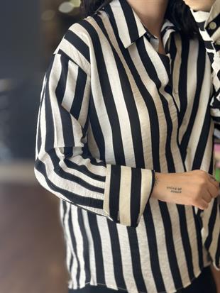 2972 CIZGILI LILYUM GOMLEK