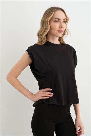 29736 ARKASI LASTIKLI TSHIRT