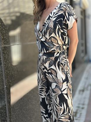 29883 BELI LASTIKLI DESENLI PANTOLON