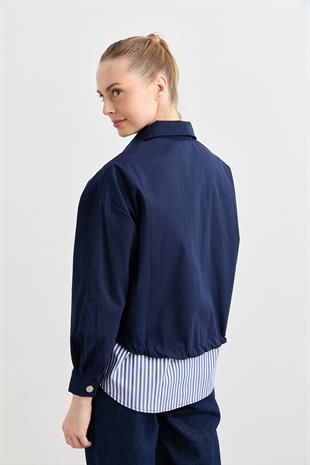 3004 PARKA KUMAS GARNILI CEKET