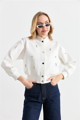 3018 TAS ISLEMELI NEOPREN BOMBER