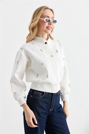 3018 TAS ISLEMELI NEOPREN BOMBER