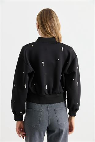 3018 TAS ISLEMELI NEOPREN BOMBER