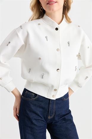 3018 TAS ISLEMELI NEOPREN BOMBER