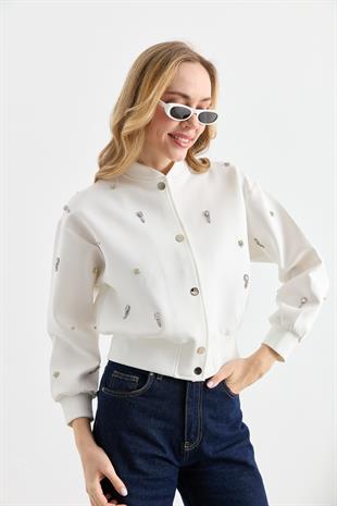 3018 TAS ISLEMELI NEOPREN BOMBER
