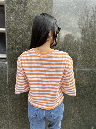 30282 CROP BISIKLET YAKA TSHIRT