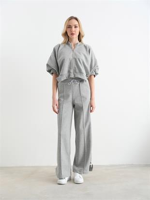 3035 CONTRAST GROGRENLI SWEATSHIRT TAKIM