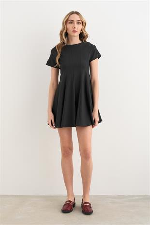 3045 PILELI MIDI ELBISE