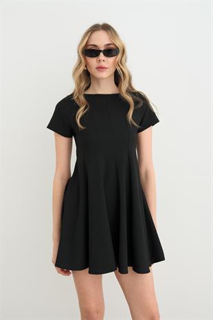 3045 PILELI MIDI ELBISE