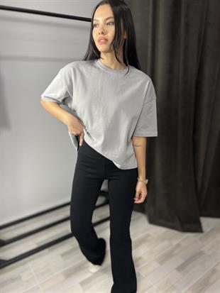 31017 KISA KOLLU PAMUKLU TSHIRT